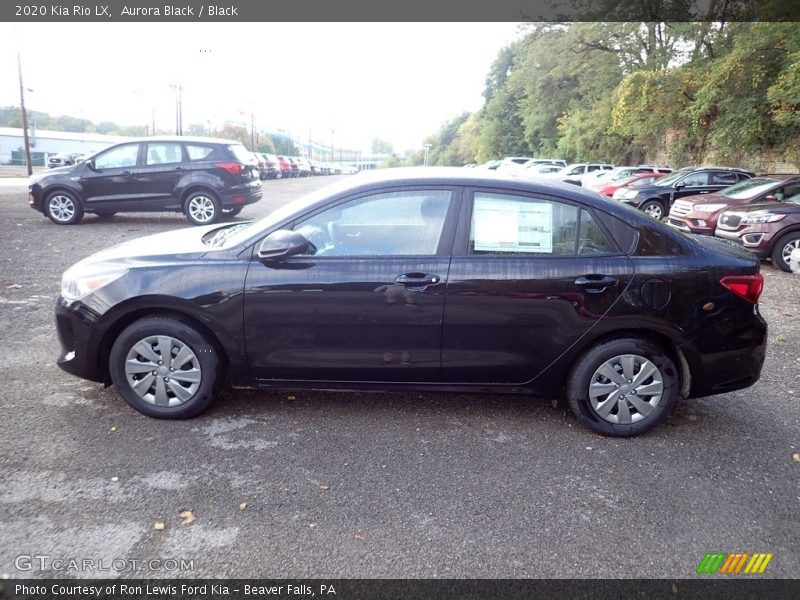 Aurora Black / Black 2020 Kia Rio LX