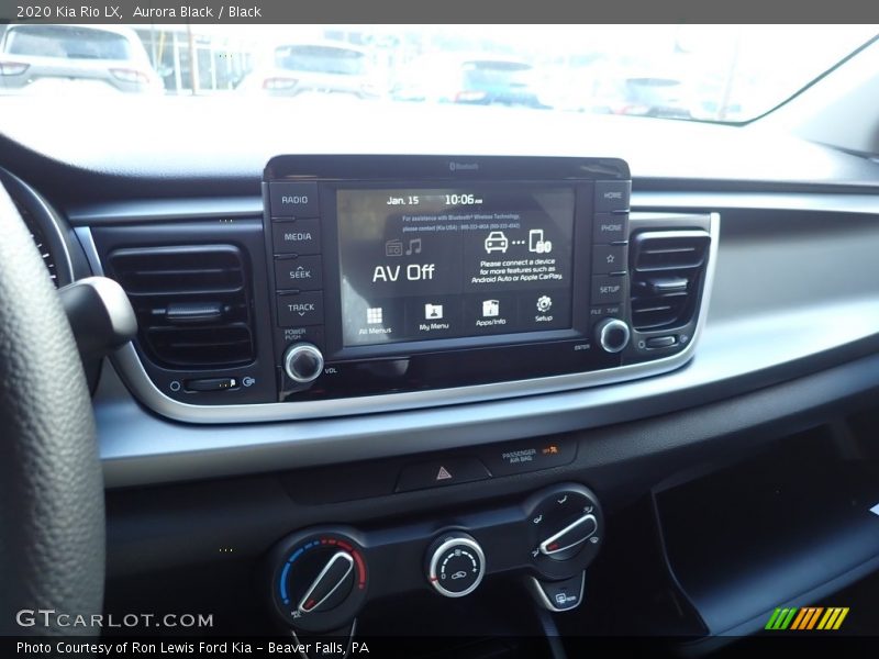 Aurora Black / Black 2020 Kia Rio LX