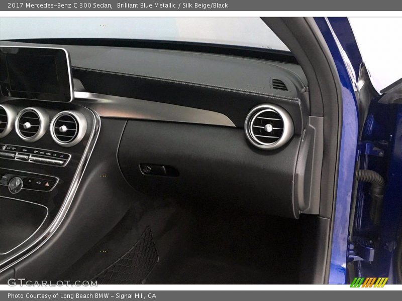 Brilliant Blue Metallic / Silk Beige/Black 2017 Mercedes-Benz C 300 Sedan