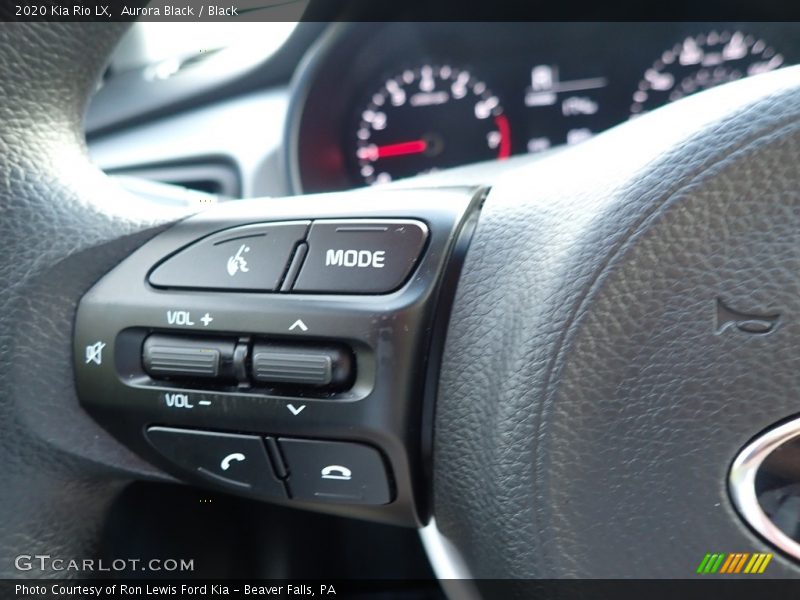 Aurora Black / Black 2020 Kia Rio LX