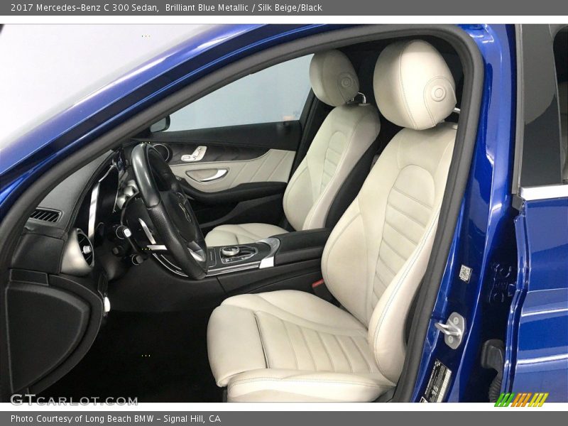 Brilliant Blue Metallic / Silk Beige/Black 2017 Mercedes-Benz C 300 Sedan