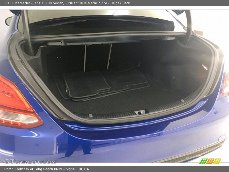 Brilliant Blue Metallic / Silk Beige/Black 2017 Mercedes-Benz C 300 Sedan