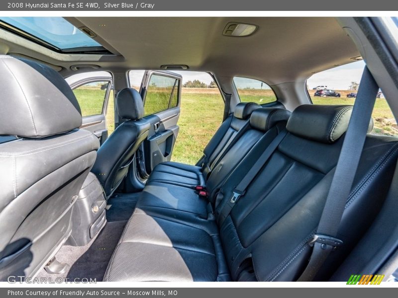 Silver Blue / Gray 2008 Hyundai Santa Fe SE 4WD