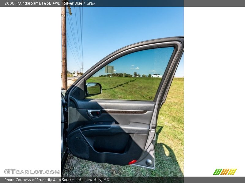 Silver Blue / Gray 2008 Hyundai Santa Fe SE 4WD