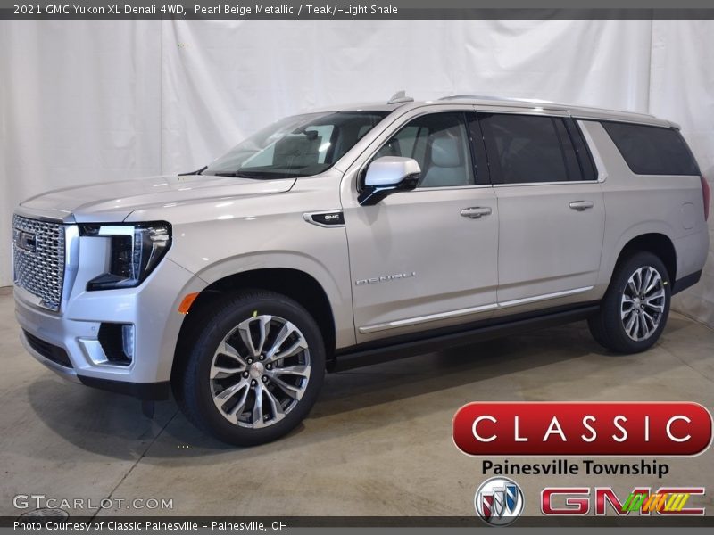 Pearl Beige Metallic / Teak/­Light Shale 2021 GMC Yukon XL Denali 4WD