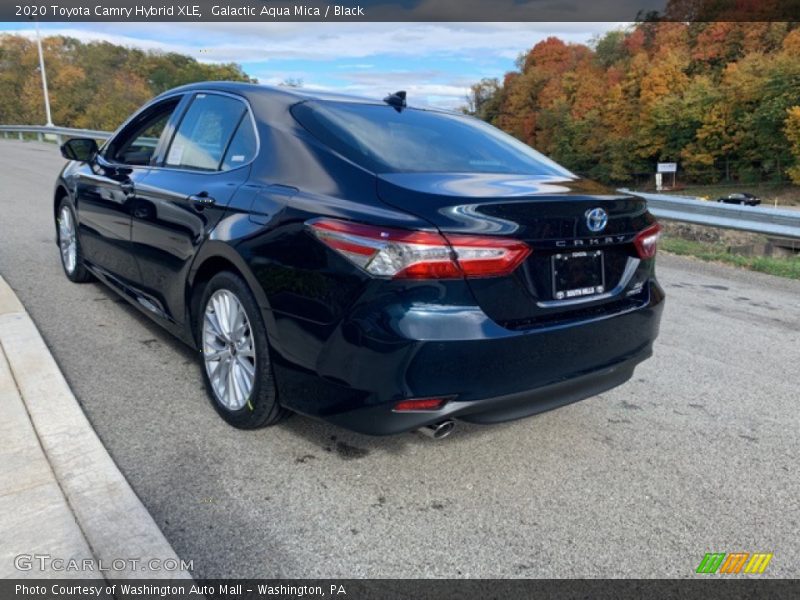 Galactic Aqua Mica / Black 2020 Toyota Camry Hybrid XLE