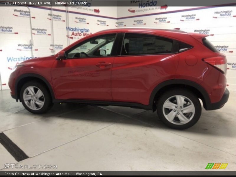 Milano Red / Black 2020 Honda HR-V EX AWD