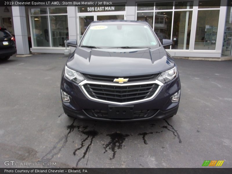 Storm Blue Metallic / Jet Black 2019 Chevrolet Equinox LT AWD