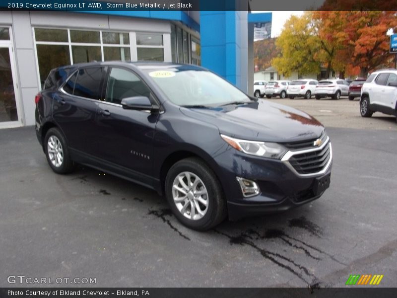 Storm Blue Metallic / Jet Black 2019 Chevrolet Equinox LT AWD