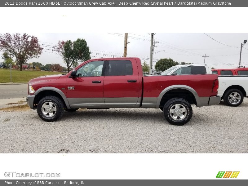 Deep Cherry Red Crystal Pearl / Dark Slate/Medium Graystone 2012 Dodge Ram 2500 HD SLT Outdoorsman Crew Cab 4x4