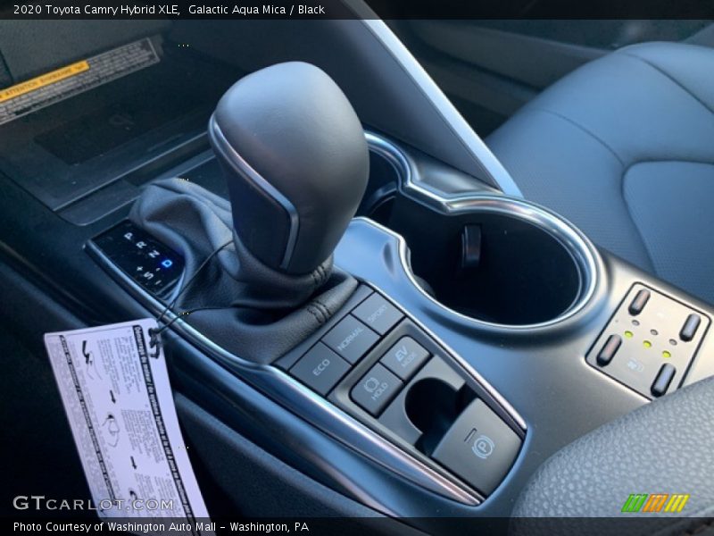 Galactic Aqua Mica / Black 2020 Toyota Camry Hybrid XLE