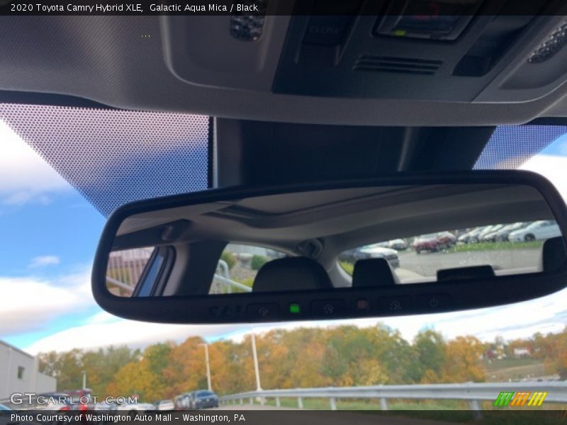 Galactic Aqua Mica / Black 2020 Toyota Camry Hybrid XLE