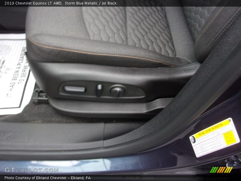 Storm Blue Metallic / Jet Black 2019 Chevrolet Equinox LT AWD