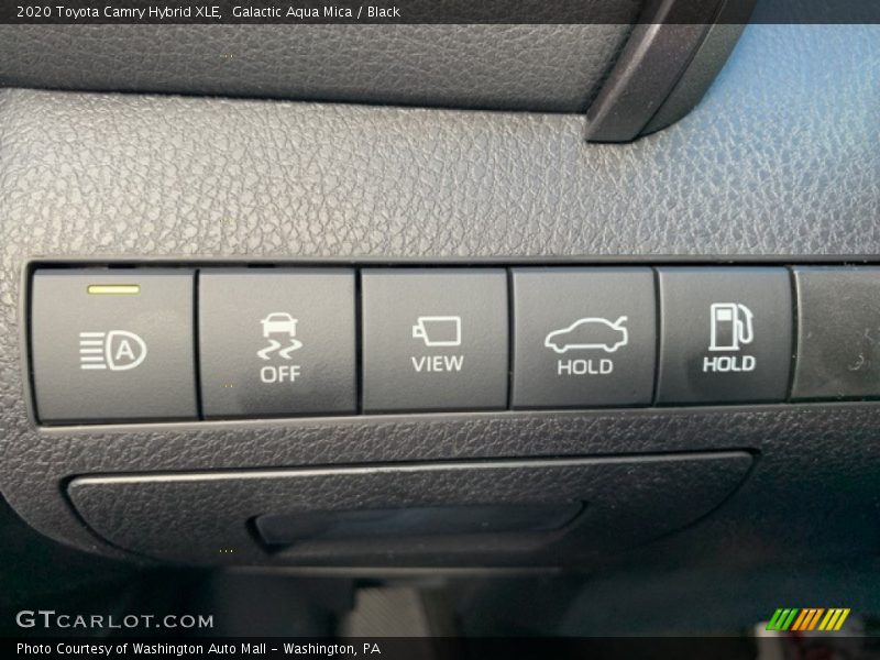 Galactic Aqua Mica / Black 2020 Toyota Camry Hybrid XLE