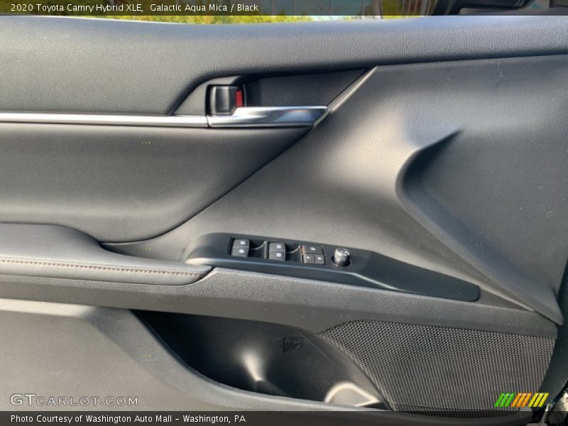 Galactic Aqua Mica / Black 2020 Toyota Camry Hybrid XLE
