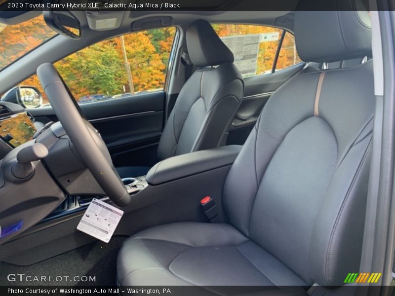 Galactic Aqua Mica / Black 2020 Toyota Camry Hybrid XLE