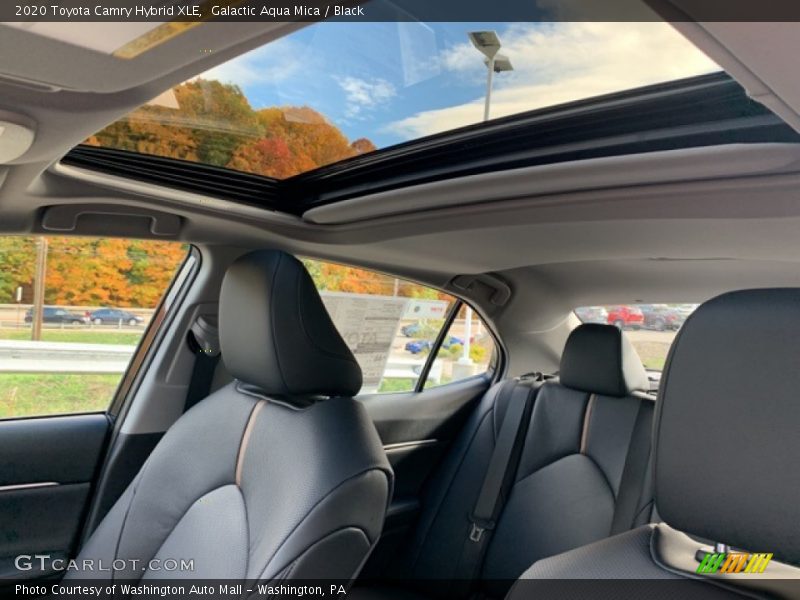 Galactic Aqua Mica / Black 2020 Toyota Camry Hybrid XLE