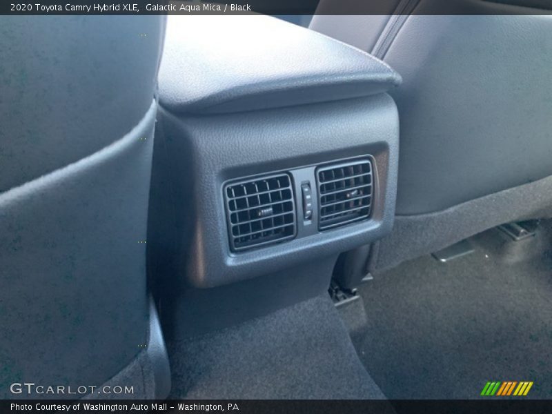 Galactic Aqua Mica / Black 2020 Toyota Camry Hybrid XLE