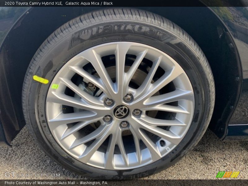 Galactic Aqua Mica / Black 2020 Toyota Camry Hybrid XLE
