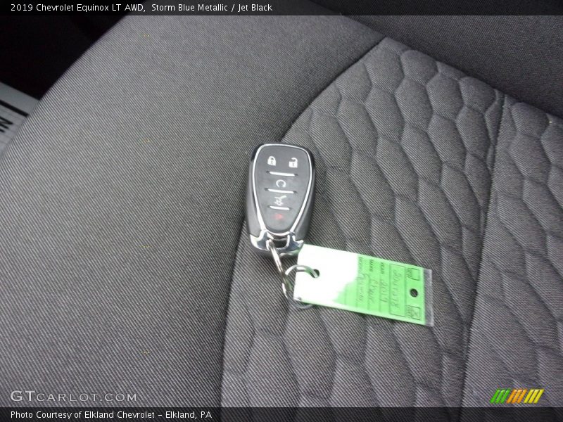 Storm Blue Metallic / Jet Black 2019 Chevrolet Equinox LT AWD