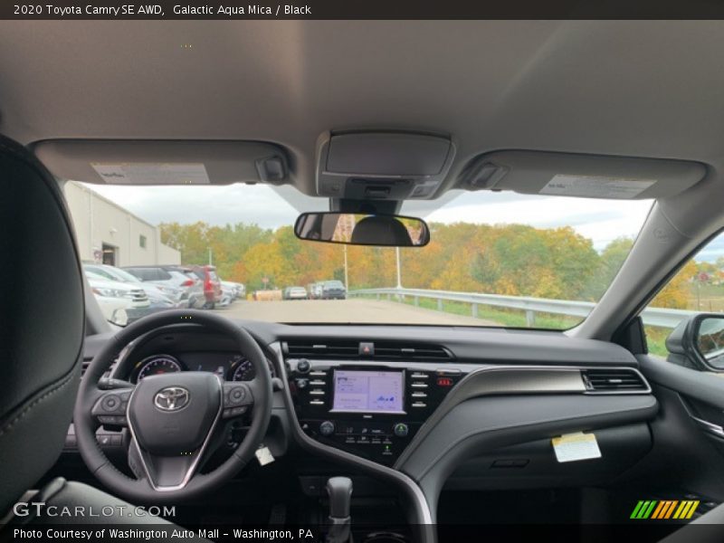 Galactic Aqua Mica / Black 2020 Toyota Camry SE AWD
