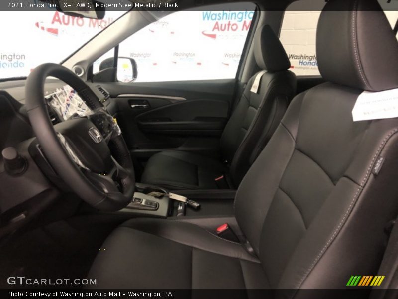 Modern Steel Metallic / Black 2021 Honda Pilot EX-L AWD