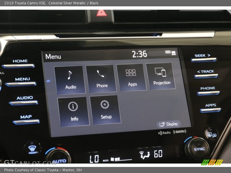 Celestial Silver Metallic / Black 2019 Toyota Camry XSE