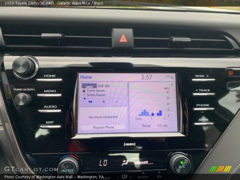 Galactic Aqua Mica / Black 2020 Toyota Camry SE AWD