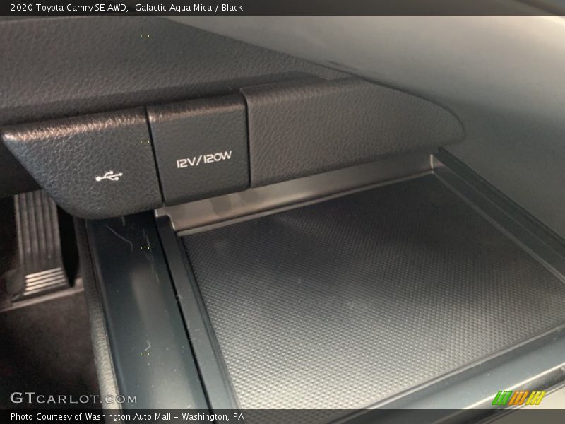 Galactic Aqua Mica / Black 2020 Toyota Camry SE AWD