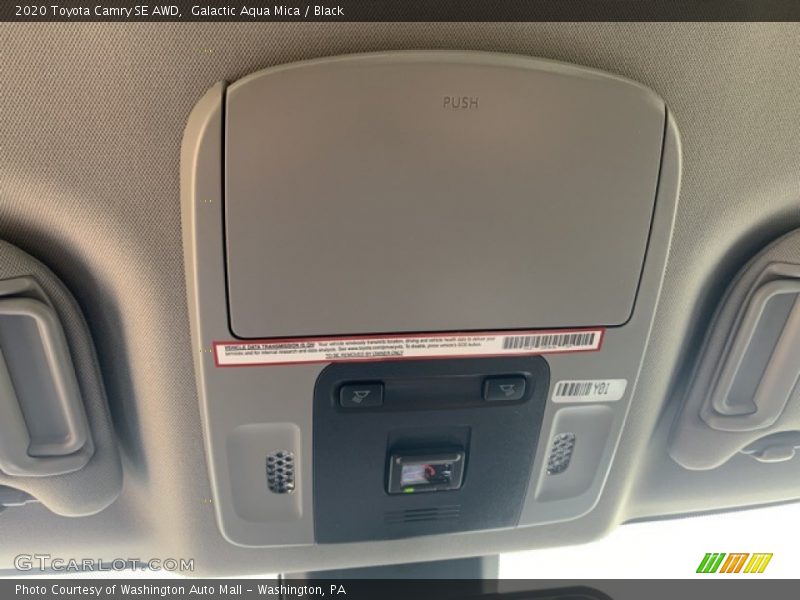 Galactic Aqua Mica / Black 2020 Toyota Camry SE AWD