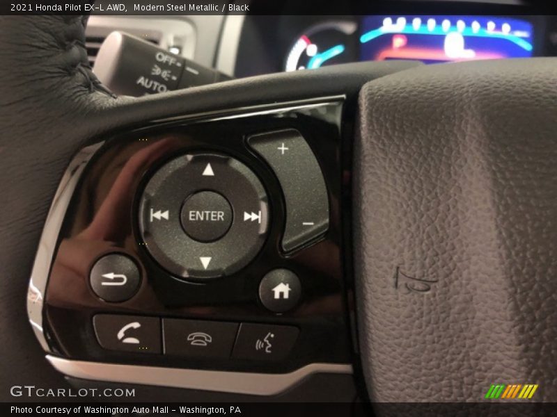 Modern Steel Metallic / Black 2021 Honda Pilot EX-L AWD