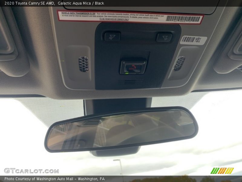 Galactic Aqua Mica / Black 2020 Toyota Camry SE AWD