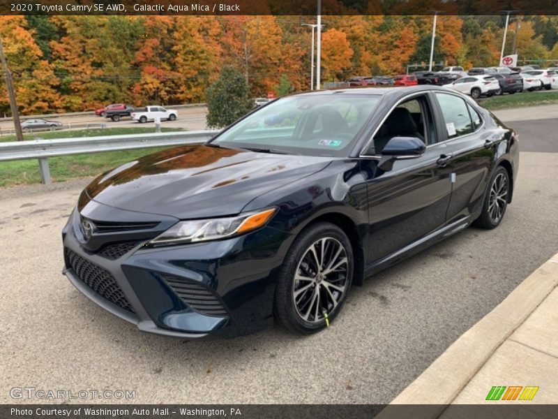 Galactic Aqua Mica / Black 2020 Toyota Camry SE AWD