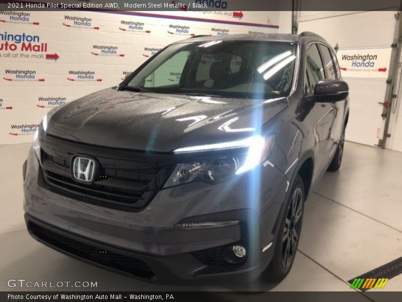 Modern Steel Metallic / Black 2021 Honda Pilot Special Edition AWD
