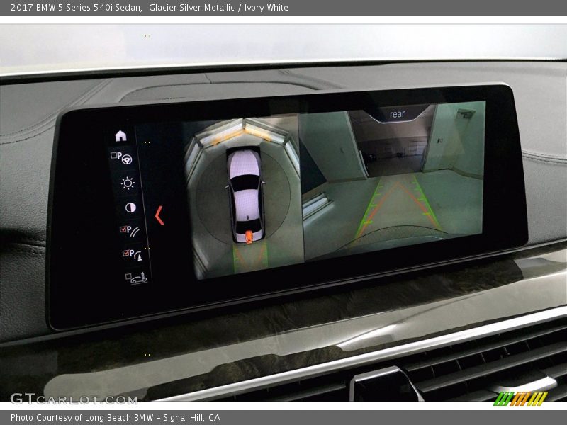 Glacier Silver Metallic / Ivory White 2017 BMW 5 Series 540i Sedan