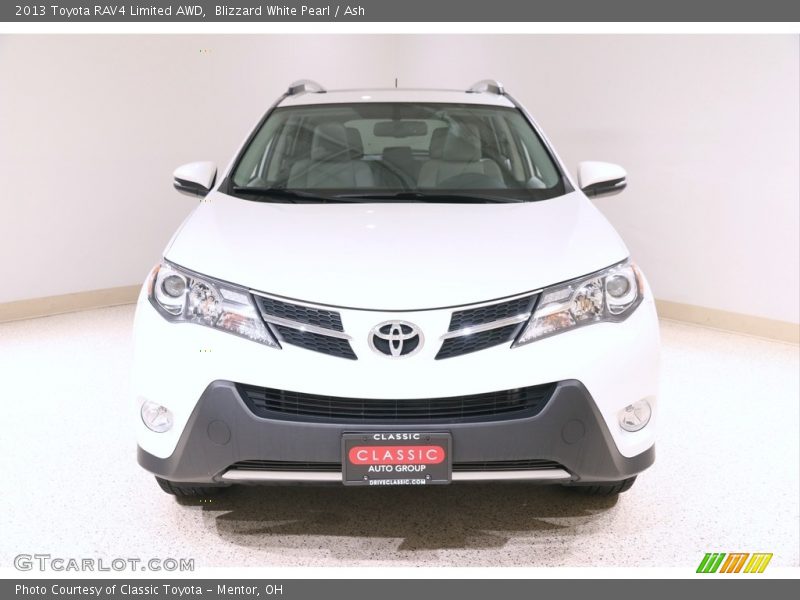 Blizzard White Pearl / Ash 2013 Toyota RAV4 Limited AWD