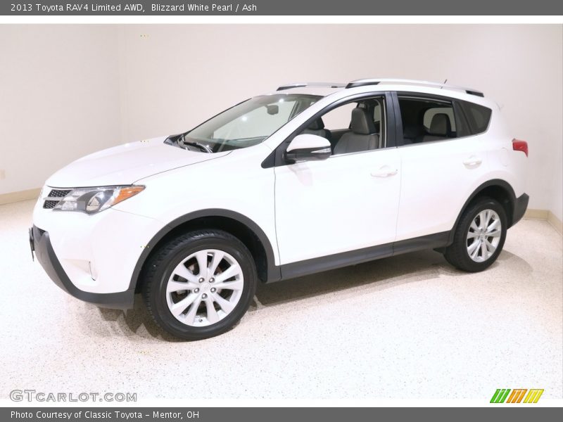 Blizzard White Pearl / Ash 2013 Toyota RAV4 Limited AWD