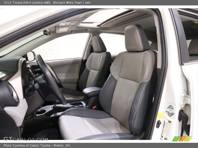Blizzard White Pearl / Ash 2013 Toyota RAV4 Limited AWD