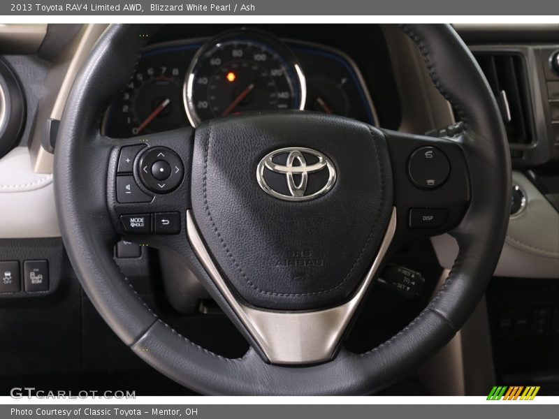 Blizzard White Pearl / Ash 2013 Toyota RAV4 Limited AWD