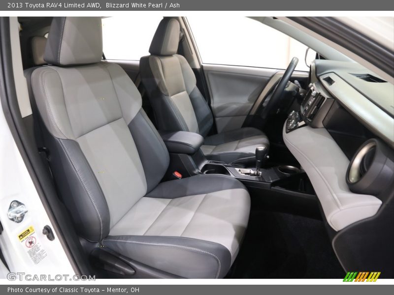 Blizzard White Pearl / Ash 2013 Toyota RAV4 Limited AWD
