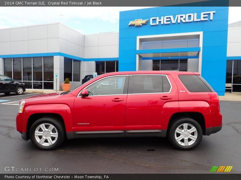 Crystal Red Tintcoat / Jet Black 2014 GMC Terrain SLE