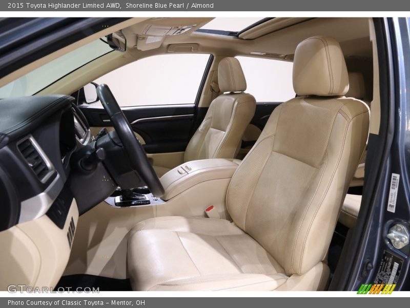 Shoreline Blue Pearl / Almond 2015 Toyota Highlander Limited AWD