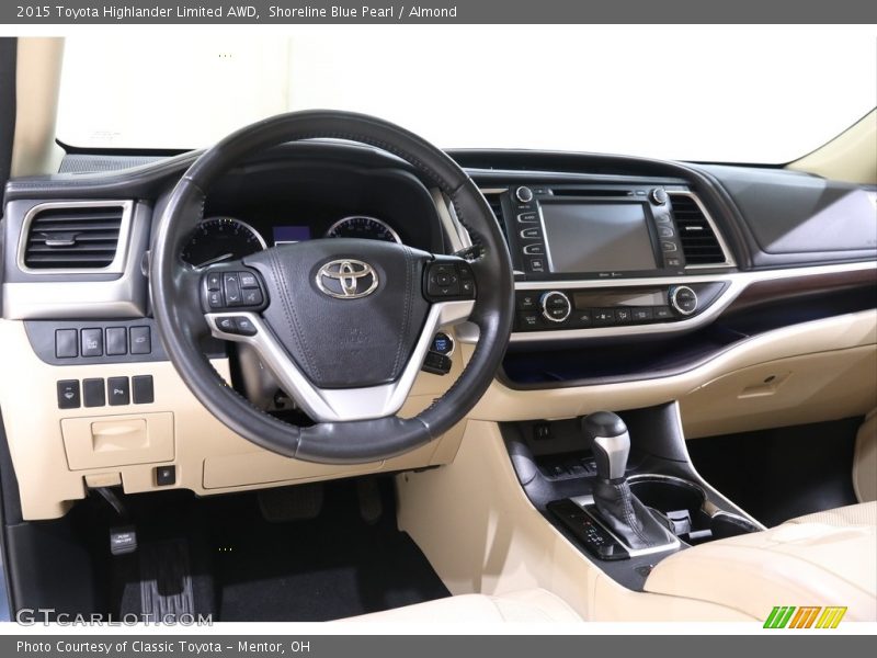 Shoreline Blue Pearl / Almond 2015 Toyota Highlander Limited AWD