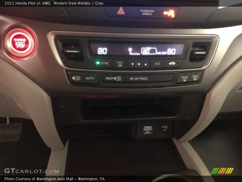 Modern Steel Metallic / Gray 2021 Honda Pilot LX AWD