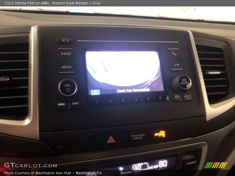 Modern Steel Metallic / Gray 2021 Honda Pilot LX AWD