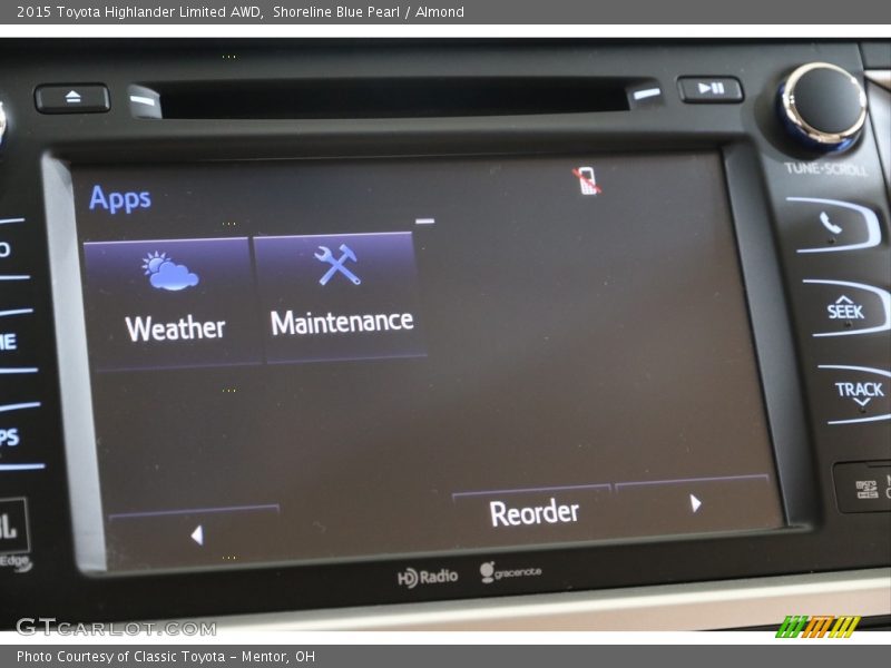 Shoreline Blue Pearl / Almond 2015 Toyota Highlander Limited AWD