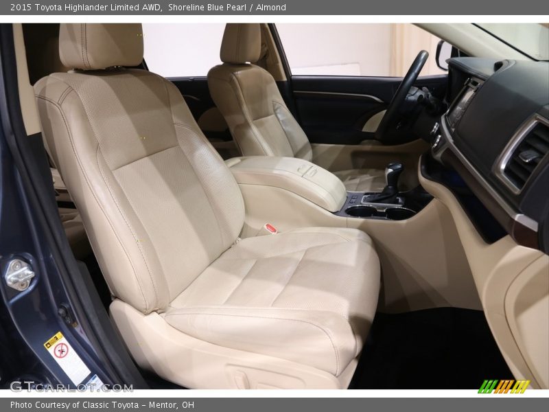 Shoreline Blue Pearl / Almond 2015 Toyota Highlander Limited AWD