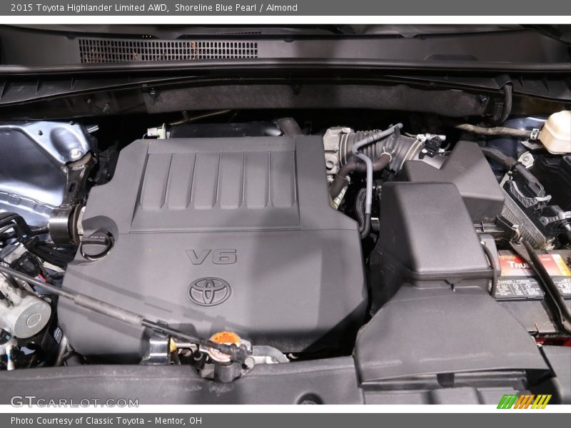 Shoreline Blue Pearl / Almond 2015 Toyota Highlander Limited AWD