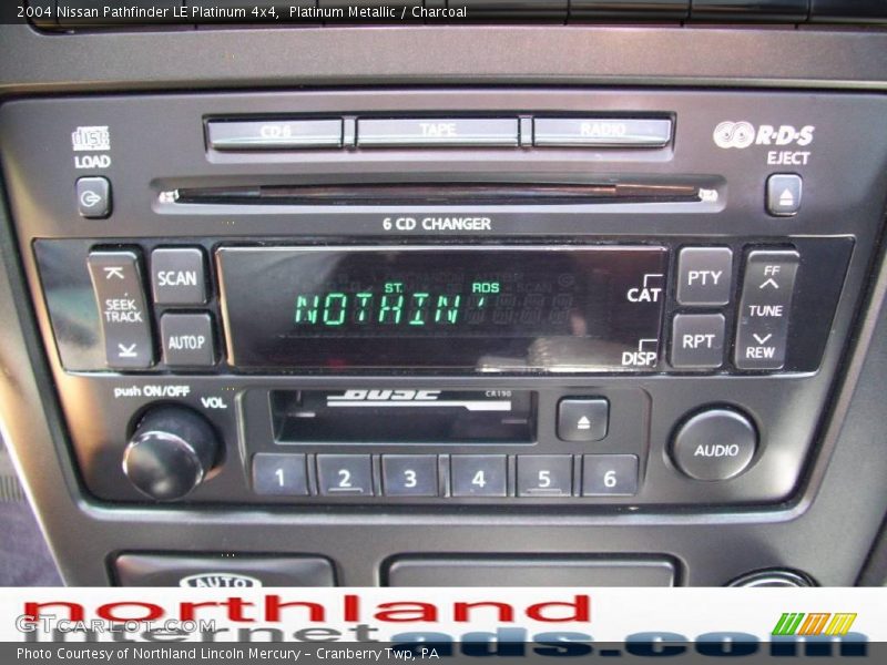 Platinum Metallic / Charcoal 2004 Nissan Pathfinder LE Platinum 4x4