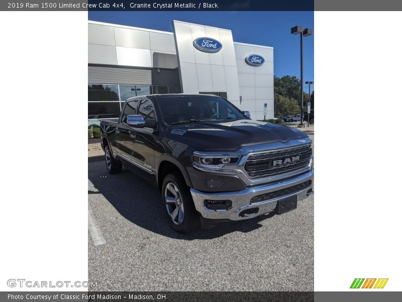 Granite Crystal Metallic / Black 2019 Ram 1500 Limited Crew Cab 4x4